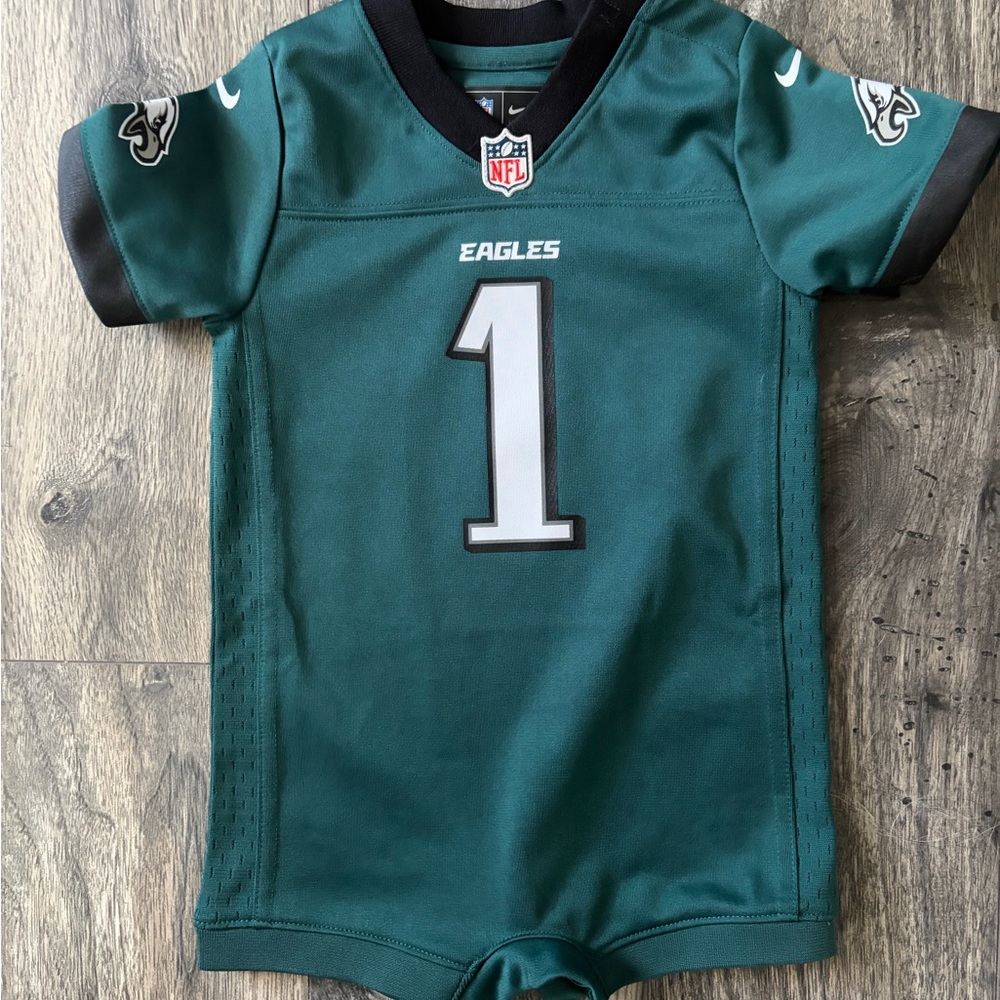 Nike Philadelphia Eagles Toddler 6/9M Jersey Romper Jalen Hurts